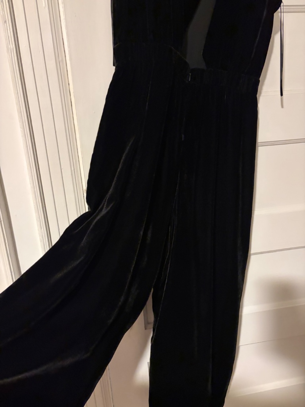 J.Crew Wrap Back Cropped Velvet Jumpsuit - Picture 4 of 6